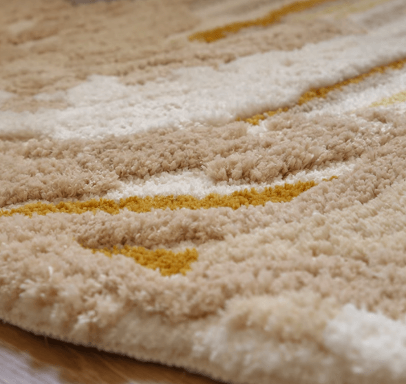 พรม MJhomedesigns Bedside Carpet 66 80 x 180 ซม. น้ำตาล